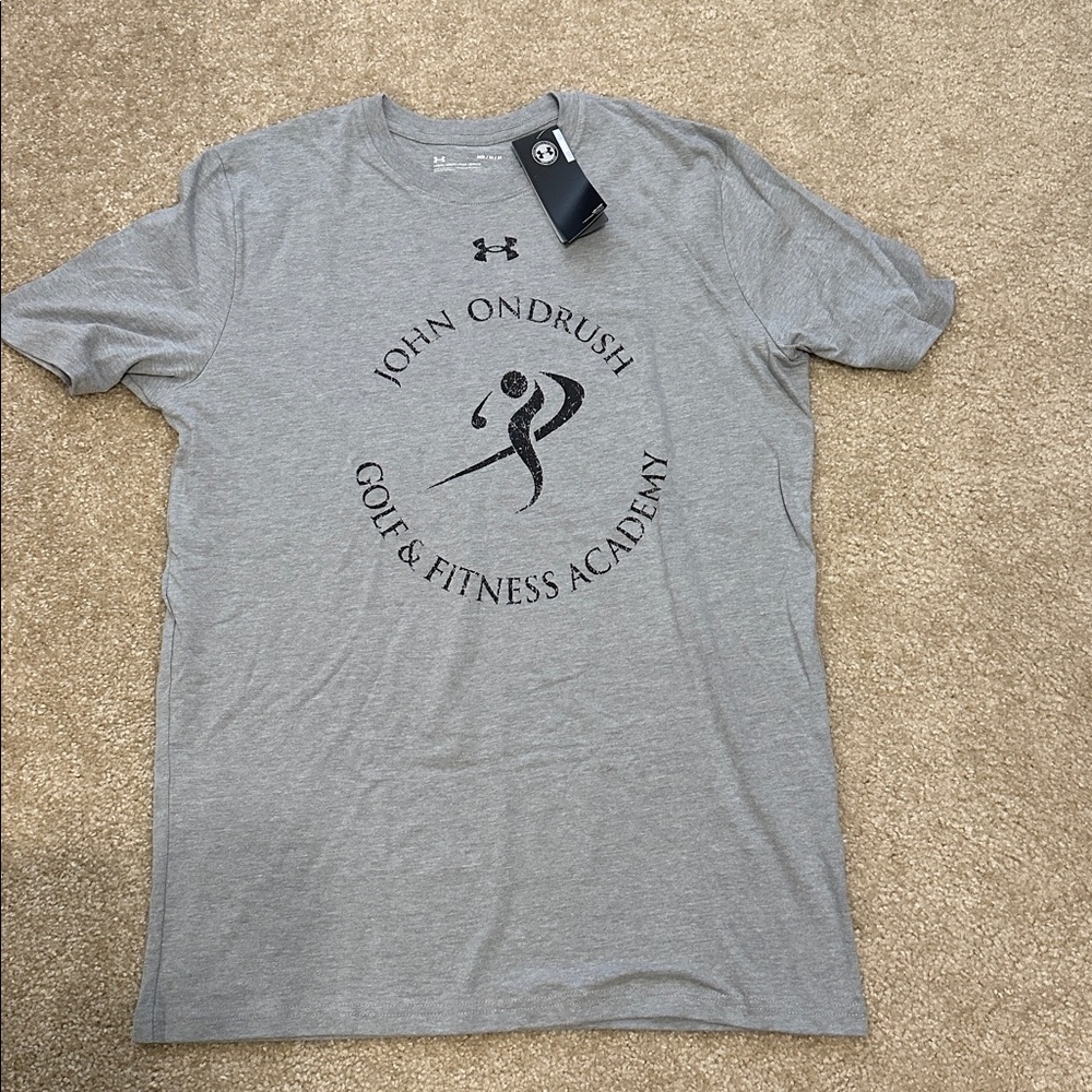 NWT Men’s Under Armour Heather Gray Fitness Tee-M